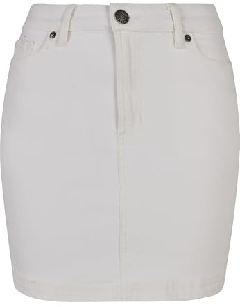 Urban Classics Kvinnors organisk stretch denim minikjol kjol, offwhite raw, 29
