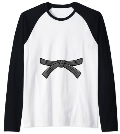 Judo belt black belt Judo, 1th Dan Obi Jiu-Jitsu, Aikido Raglan Baseball Tee