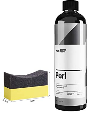 Fiwiko Kit de soin PERL 500 ml - Idéal pour le caoutchouc, le plastique, le ressing des pneus CarPro + applicateur de pneus