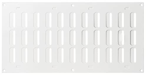 Steinberg14 Rejilla de ventilación deslizante ajustable de 400 x 200 mm, cubierta de ventilación de metal