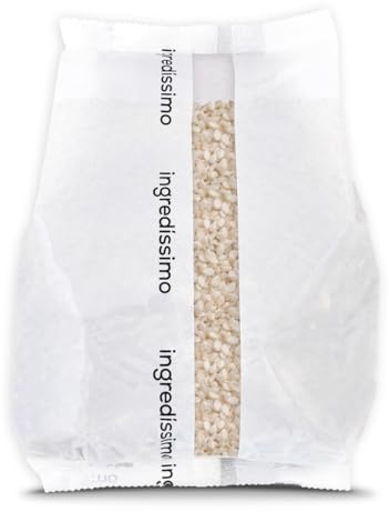Ingredíssimo Semillas de Sésamo Pelado, 1 kg | Alto en calcio, proteínas y fibra, tahini casero, uso alimentario, profesionales y aficionados, apto keto, vegano, sin gluten