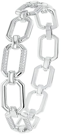 JOOP! Halskette aus 925 Sterling Silber für Damen, Halsschmuck, teilw. mit Schmuckstein, Silber 925 rhodiniert, Kommt in passender Schmuckbox