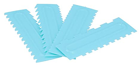 Raschietto per Torte Strumenti per Fondente più Lisci per Glassa per Accessori da Forno Set di Colori Blu per Raschiare Motivi Decorativi in ​​crema
