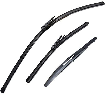 HQGQCEZEK Essuie-glace Avant Arrière De Voiture Pour Smart Pour ForTwo Coupé W451 2007-2014 Balais D'essuie-glace De Pare-brise 23+21+10 Brosse Pluie Voiture