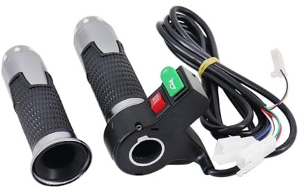 Motorrad Lenkergriffe Gasgriff 60V 3 Geschwindigkeiten Gangschalter Mit Hupe Elektrofahrrad-Modifikationsteil Für Citycoco Scooter Motorrad E-Bike(EIN)