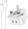 iPhone 16 Charger Plug,Apple iPhone Fast Charger Cable and Plug 25W Quick Charge for Apple iPhone 16/16 Plus/16 Pro/16 Pro Max,Dual Ports Type C New Rapid USB C to C Charging Lead and Plug