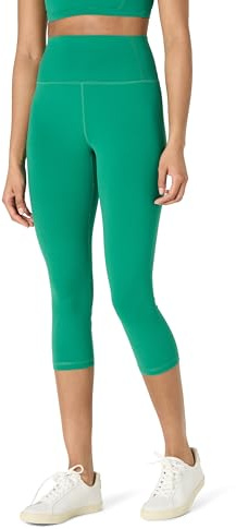 Amazon Essentials Leggings Tecnici per Yoga e Allenamento in FormFlex Morbidissimo, a Vita Alta, Pantaloni Capri, Interno Gamba 48,3cm Donna