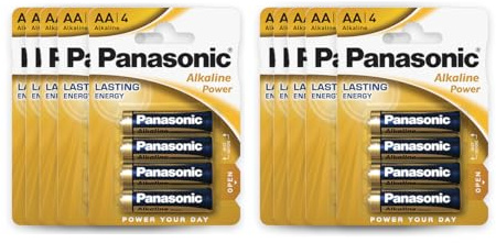 Panasonic batteries, Alkaline Power, AA-Alkalisch batterien, 40 Stück, Mignon, LR6, 1.5V, Auslaufschutz, 7 Jahre bei Lagerung, für Fernbedienungen, Waagen, Uhren, langlebige, verlässliche Energie