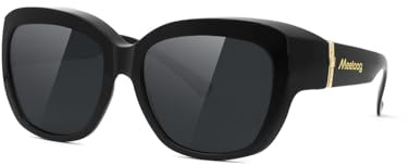 Meeloog Übergroße polarisierte Überbrillen-Sonnenbrille für Damen – Autofahr-Sonnenbrille für über der Brille MST6494