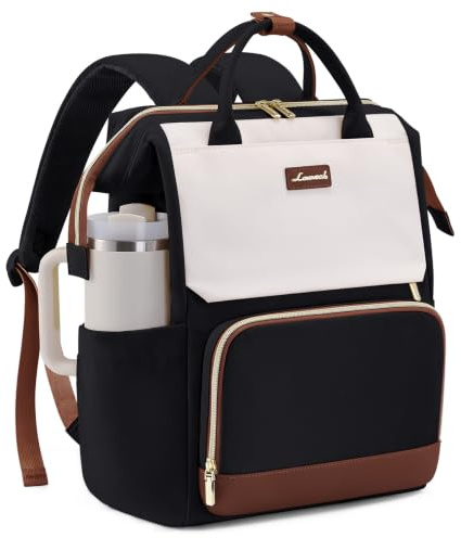 LOVEVOOK Rucksack Damen, 15,6 Zoll Laptop Schulrucksack für Große Trinkflasche, Travel Backpack Women Elegant, Schultasche Teenager Wasserdicht Reiserucksack Arbeitstasche Lehrertasche Tagesrucksäcke