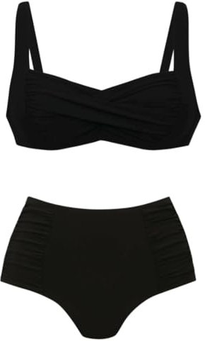 dolcecasabiancheria Costume Donna Mare Due Pezzi Bikini Coppa Foderata Senza Ferretto Anita 8333 EU 80 D - IT 4 D
