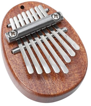 Kisangel Mini-daumenklavier aus Holz Tragbares Musikinstrument Kleine Heimkalimba Fingerpiano für Anfänger Miniaturkalimba als Geschenkidee