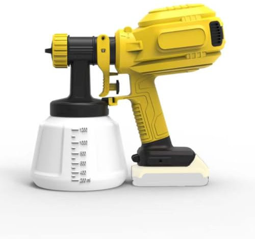 Cordless Paint Sprayer for Dewalt 18V Battery with 1200ML Container for Fences, Sheds,Walls,Furni (Battery NOT Included)