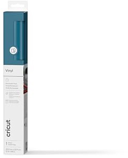 Cricut Permanent Adhesive Vinyl Sheet | 30.5 cm × 1.2 m | Gloss Turquoise | Self-Adhesive Vinyl for All Cricut Cutting Machines
