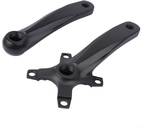 Honseadek Per pedivella per bicicletta 152 mm, set pedivella BCD104, gambe in lega di alluminio per bici da 7 velocità a 12 velocità, filettatura standard 9/16
