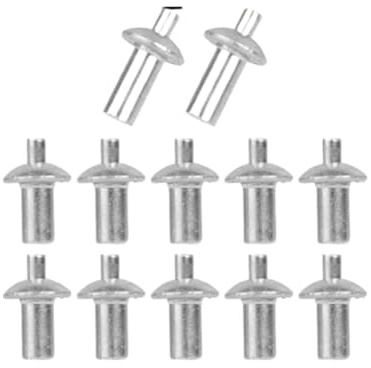 Rivetti a martello Rivetti ad espansione in lega di alluminio, chiodi ad espansione con percussione, rivetti perforanti, viti autofilettanti a percussione, elementi di fissaggio(20PCS,5x9mm)