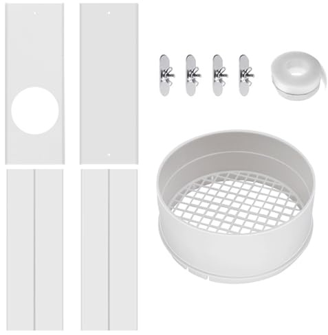 Kit di ventilazione per finestra per asciugatrice, Kit di ventilazione per finestra per asciugatrice - Tubo di scarico in foglio di alluminio,Connettore per, parti di per fin