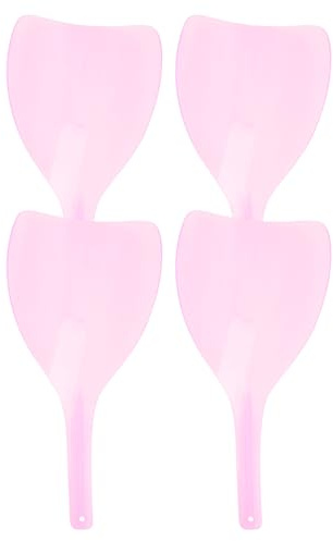 TEHAUX Mascarilla para Teñir el Cabello 4 Piezas Transparente para Rostro y Ojos, Accesorios de Peluquería Prácticos de Uso Diario, Escudo Protector para Coloración en Color Aleatorio