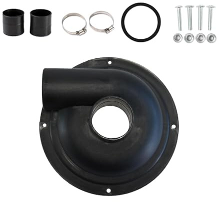 Bvdfgk Vacuum Dust Collector, Cyclone Separator, Lid, Spare Part, Sawdust, Chipboard, Light Replacement Cyclone, Black, 197mm