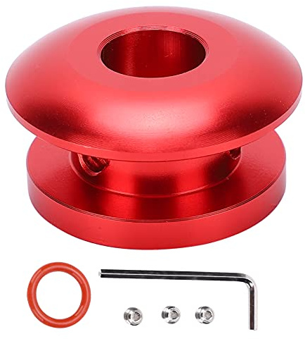 Fydun Gear Shift Knob Boot Retainer Adapter - Universal Car Shifter Limiter Buckle Stopper (Red)