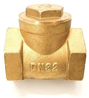 SBTRKT 1/2 3/4 1 2 3 4 Horizontales Rückschlagventil aus Messing, Rückschlagventil mit Innengewinde aus Kupfer (Size : 3)