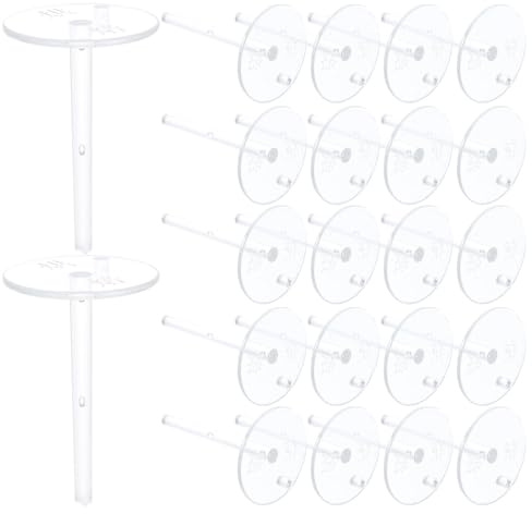 TOYANDONA 100pcs Cake Flower Nail Lifters Plastic Cake Decorating Nails Diy Cake Decorating Stick Nails Plumbing Tools Doll Holder Doll Topper Support Base for Baking