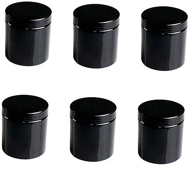 Ipetboom Set da 6 Barattoli per Cosmetici in Pet da 500ml Ampio Collo e Design Pratico, per Conserve di Creme e Lozioni in Casa per Esigenze Professionali