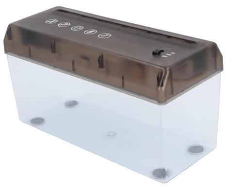 Elektrischer A4-Aktenvernichter, Batteriebetriebener USB-Aktenvernichter mit Streifenschnitt, Kompaktes Design, Hohe Effizienz, Batteriebetriebene Papierschneidemaschine für den