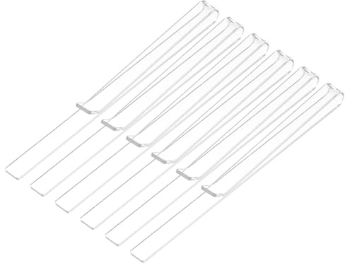 sourcing map Lot de 6 pinces pour livre de musique en acrylique transparent pour livres de musique plus épais, pupitres de partitions, supports de partitions de piano