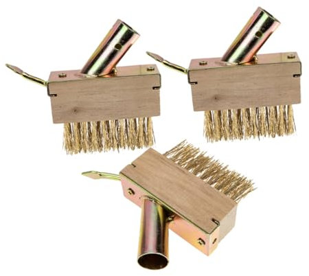 OFFSCH 3-teiliges Drahtbürsten-set Für Gartenreinigung Entfernung Von Unkraut Und Moos Von Terrassen Und Pflasterfugen Mit Stahldraht Für Mühelose Fugenreinigung