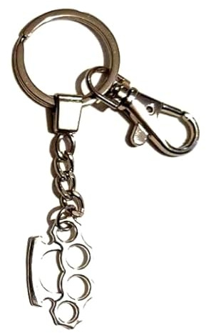 Stainless Steel Knuckle Duster Keychain, Knuckles Bag Charm