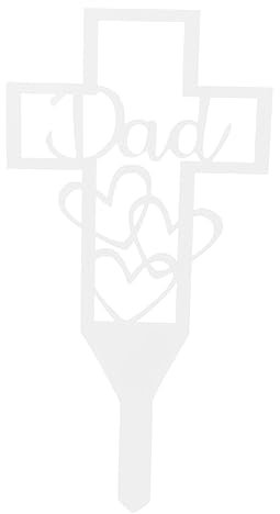 Happyyami Lawn Dad Design Dekorativer Gartenstecker Für Grab Und Friedhof Gartenkunstornament An Familie Und