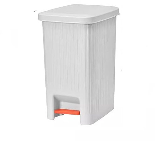 Pattumiera da Cucina Pattumiera da Cucina Grande capacità Pedale con Coperchio Soggiorno Bagno Camera da Letto Pattumiera, Plastica, 10L/15L Pattumiera (C 10L)