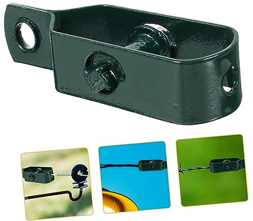 JOINPAYA 1 Satz Drahtspanner Gitter Kabelspanner Drahtschlangen Stahlseilspanner Im Freien Drahtseil Stange Zaunspanner Aus Metall Befestigungselemente Für Drahtzäune A3 Grün 2 Stück