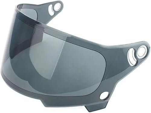 YOFAB Visiere Casque Moto pour Bell Eliminator, Casque Moto Pare-Vent Casque Lentille, Remplacement de Visière de Lentille de Casque de Bouclier de Vent de Moto,A Black