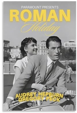 JBQOUOUZ Póster decorativo de la serie de televisión de películas romanas de vacaciones, arte decorativo para pared, póster de pintura para dormitorio, 20 x 30 cm, estilo sin marco