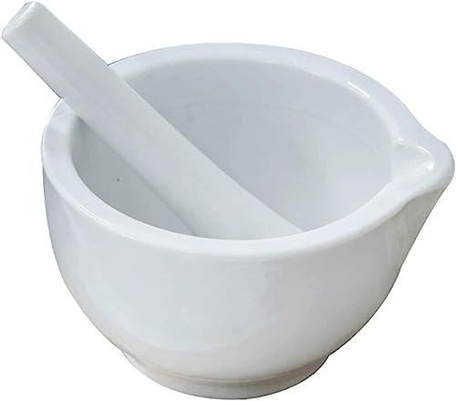 Ensemble mortier et pilon, Ensemble mortier et pilon en pierre 5,3 pouces 2 tasses