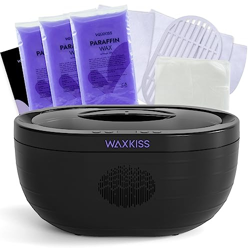 Machine à cire de paraffine pour les mains et les pieds, kit de machine de bain de paraffine avec recharges de cire de paraffine, matériau sûr de 3 L, machine à paraffine hydratante et hydratante