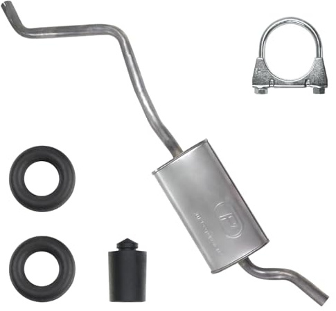 POLMOstrow Auspuff für VW Polo 2 II 86C 1984-1990 | Endtopf, Motoren: 1.0 - 1.3 - 1.3 D | Fließheck, Kombi
