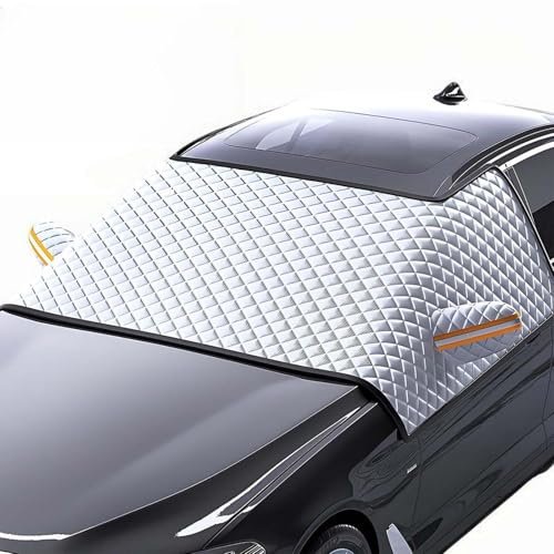 evimo Copertura Parabrezza Auto, per Fiat Panda | Typ 169 | Bj. 2003-2012 Copri Vetro Auto Ghiaccio,Telo Invernale,Protezione Antigelo e Contro Grandine
