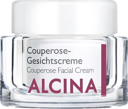 ALCINA Couperose Gesichtscreme - 1 x 50 ml - Verringert nachweislich Hautrötungen - Lindert das Hitzegefühl - Intensive Pflege für spürbar geschmeidige, beruhigte Haut - Mit Calendula & Rosskastanie