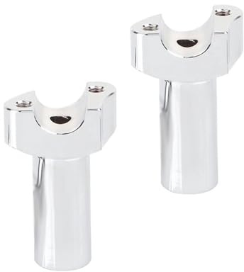Holder Manubrio Riser Morsetti Riser manubrio dritti da 35 pollici moto per Softail per Dyna Street Bob per Sportster Base in alluminio parti dritte argento