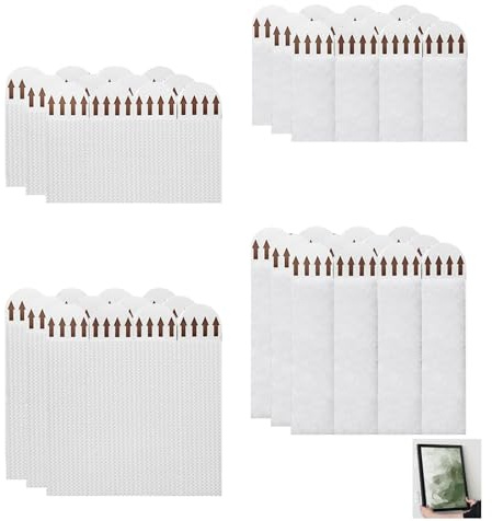 24 Paar Montage Strips Aufhänger Klebestreifen Selbstklebend Bohren 48 | achtundvierzig streifen, drei größen, wasserfest, rückstandsfrei, hält poster fotos, starke klebkraft, klettband streifen