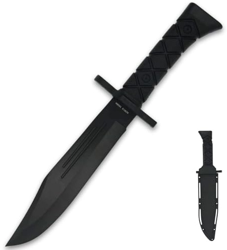Generico Coltello Survival Outdoor Professionale – Lama Affilata per Bushcraft e Campeggio – Impugnatura Antiscivolo Ergonomica – Fodero Rigido per Trasporto Sicuro