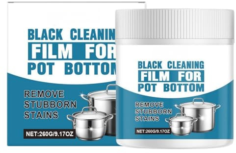 260g Powerful Burnt Residue Remover Paste,Stainless Steel Cleaner,Heavy Duty Cleaner for Stains,Grease&Grime,Multifunction Cleaning Paste,Metal Polish Paste,Kitchen Cleaning Wax,Persistent Clean