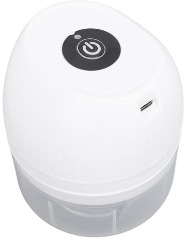 Generic Elektrisk Mini Vitlökshackare 250 Ml Bärbar Multifunktionell Grönsaksfärs för Hem och Resor Plastdesign (Vit)