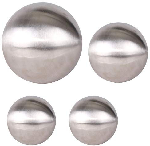 Edelstahlkugel Set 4Stück matt oder glänzend Gartenkugel Dekokugel Edelstahl, Design:matt