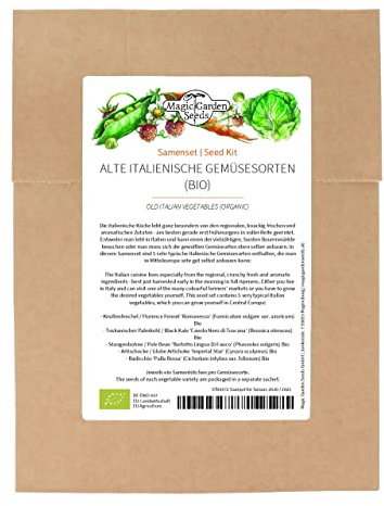 Antiche varietà di ortaggi italiani (bio) - Set di semi con 5 prelibatezze tipiche della cucina italiana
