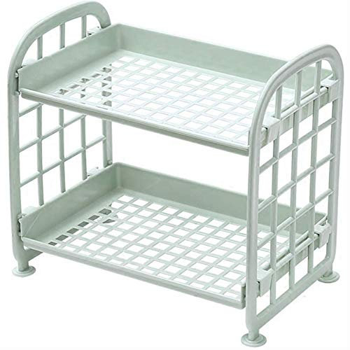 Double-Layer Plastic Washstand Finishing Rack
