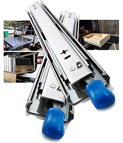 Duchunsheng Schublade Schienen Vollauszug 600 1200 1500 Mm - Schwerlastauszug Mit Verriegelung - Teleskopschienen Bodenmontage - Auszüge Liegend/Horizontal Montieren (Size : 1200mm(48 inch))